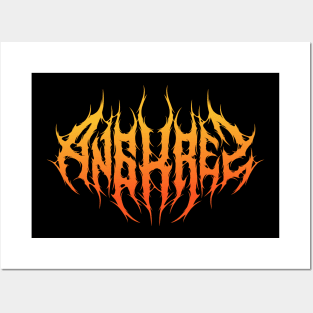 Angkrez Metal Logo Posters and Art